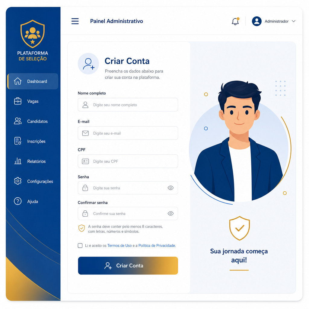 Passo 01: Crie sua Conta